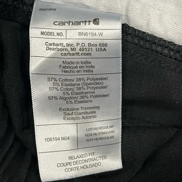 Carhartt Women’s Black Carpenter Pants - Picture 6 of 6